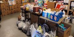 Donated items for the Womens Resource Center from Scranton CCC.