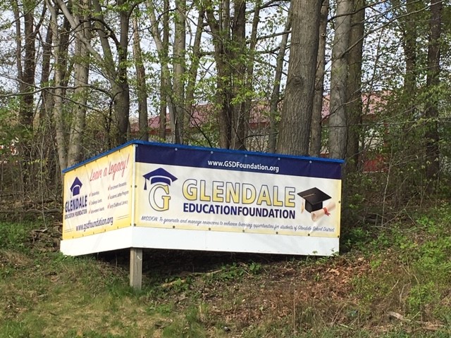 The Glendale Education Foundation sign