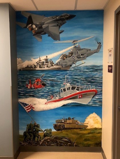 A mural painted by SCI Fayette inmates