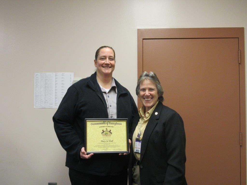CO Wall honored as Employee of the Quarter