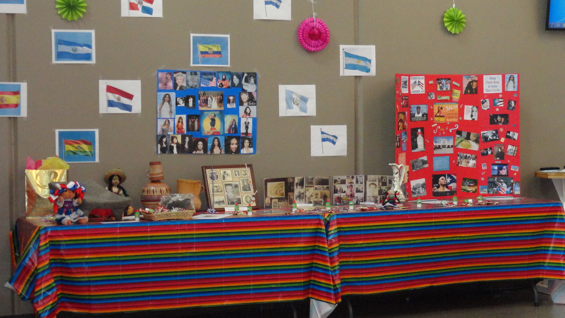 A Hispanic Heritage display at Phoenix