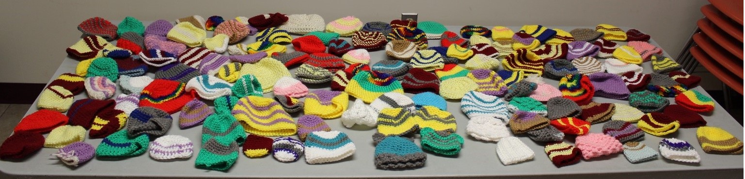 Hats crocheted by SIP inmates
