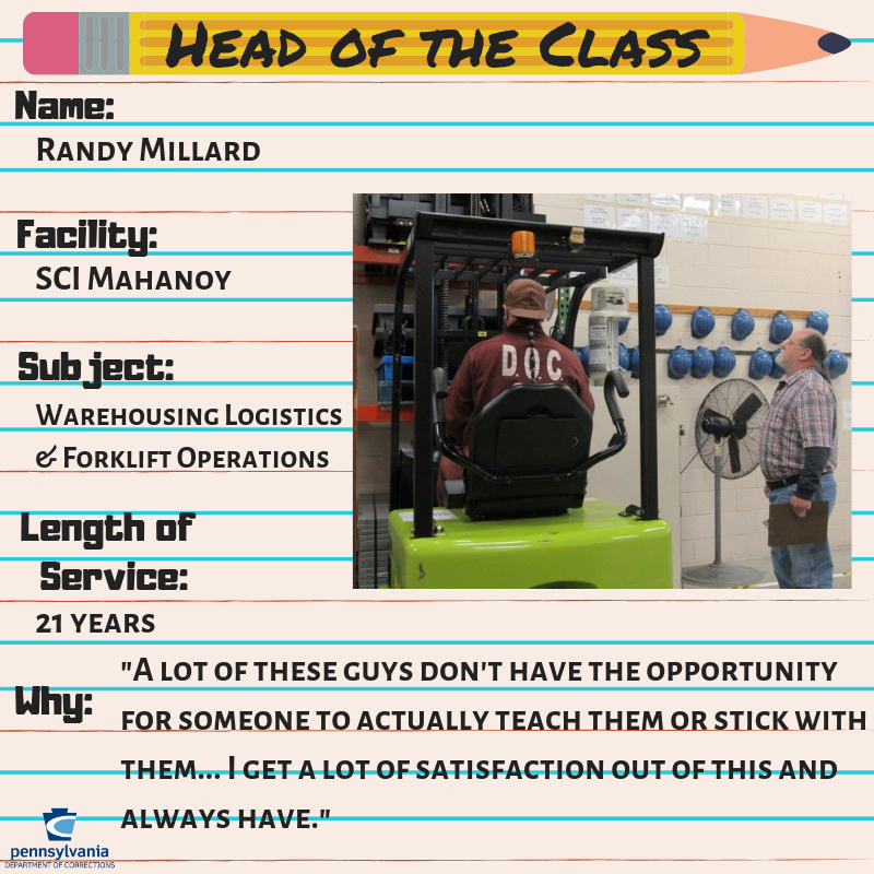 An infographic about Randy Millard