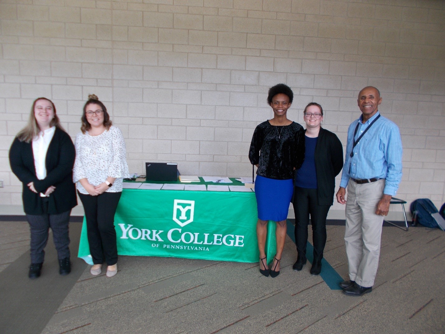 York College students with a parole employee.jpg
