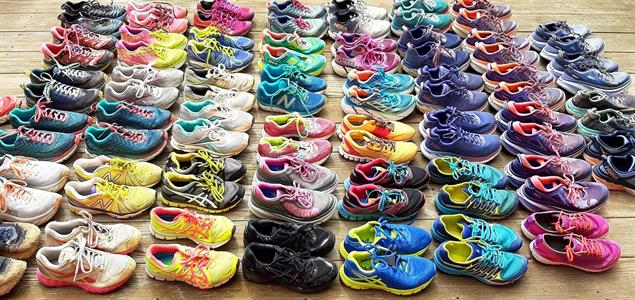 Rows of colorful shoes