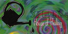 A mural that says SCI Cambridge Springs House of Healing