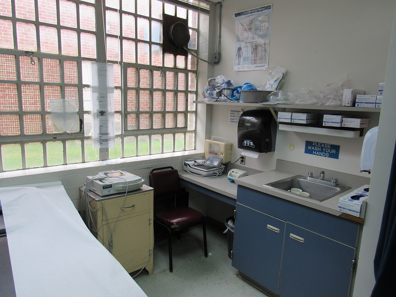 A medical examination room