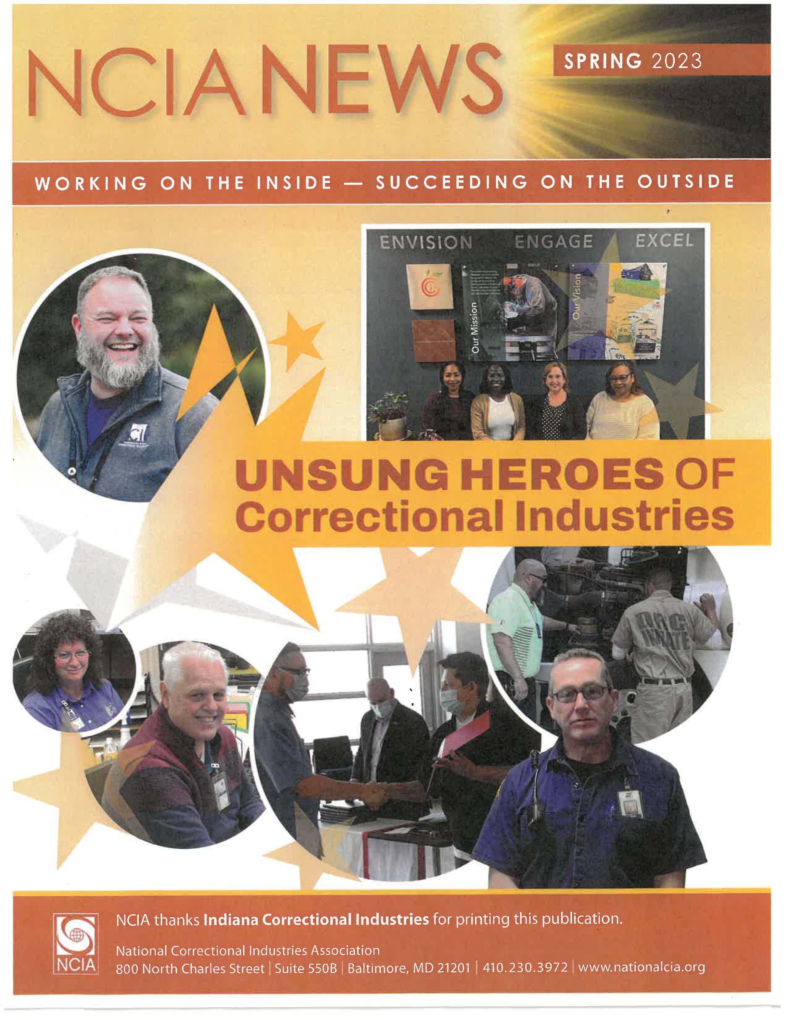The cover of the NCIA News spring edition