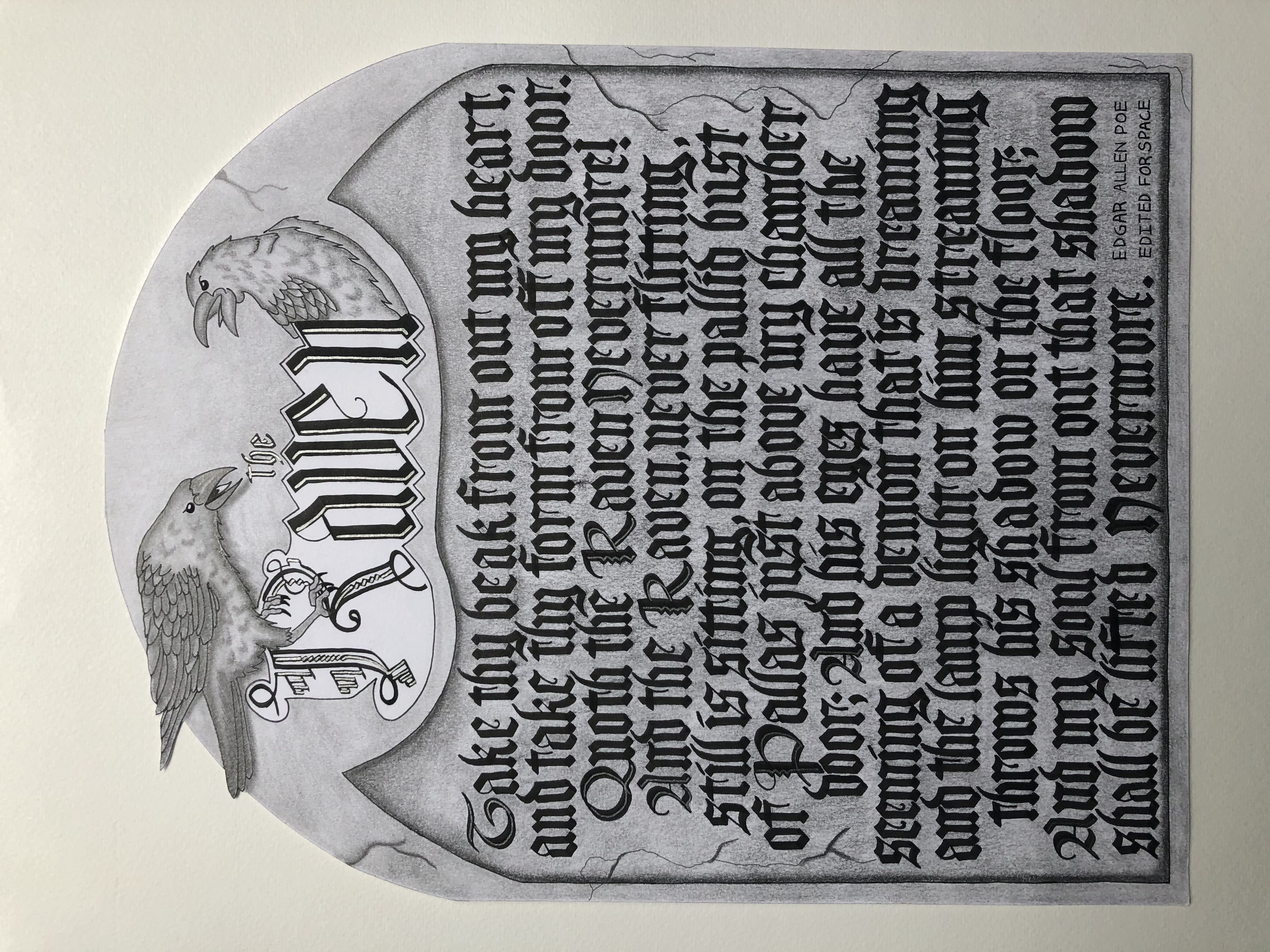 A calligraphy and text-based art project