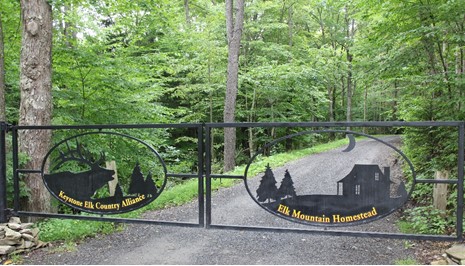 Elk Mountain Homestead gate
