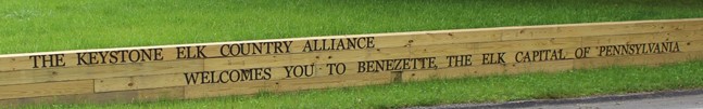 Keystone Elk Country Alliance welcome sign